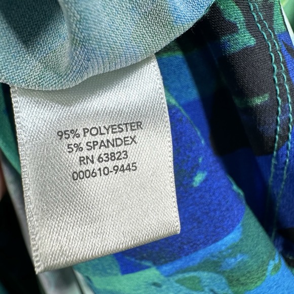 CJ‎ Banks Cardigan Tank Set Plus 1X Slinky Knit Colorful Travel Easy Care Artsy - Picture 4 of 9